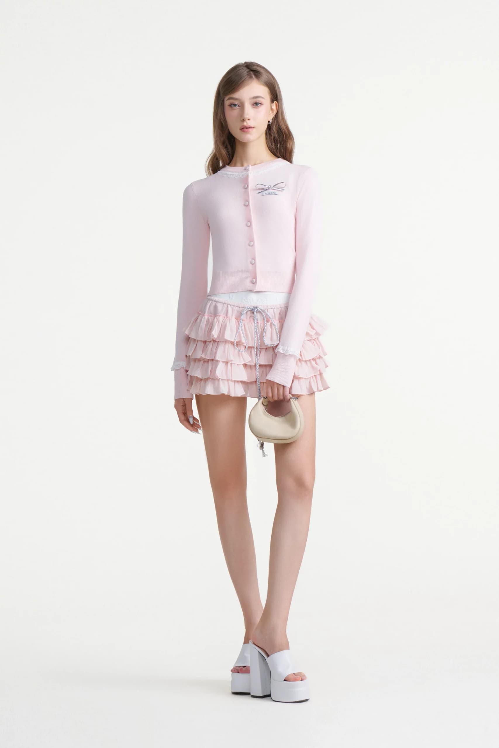 Jose knit cardigan set dress AM1538 Joseph Knit Cardigan Beige